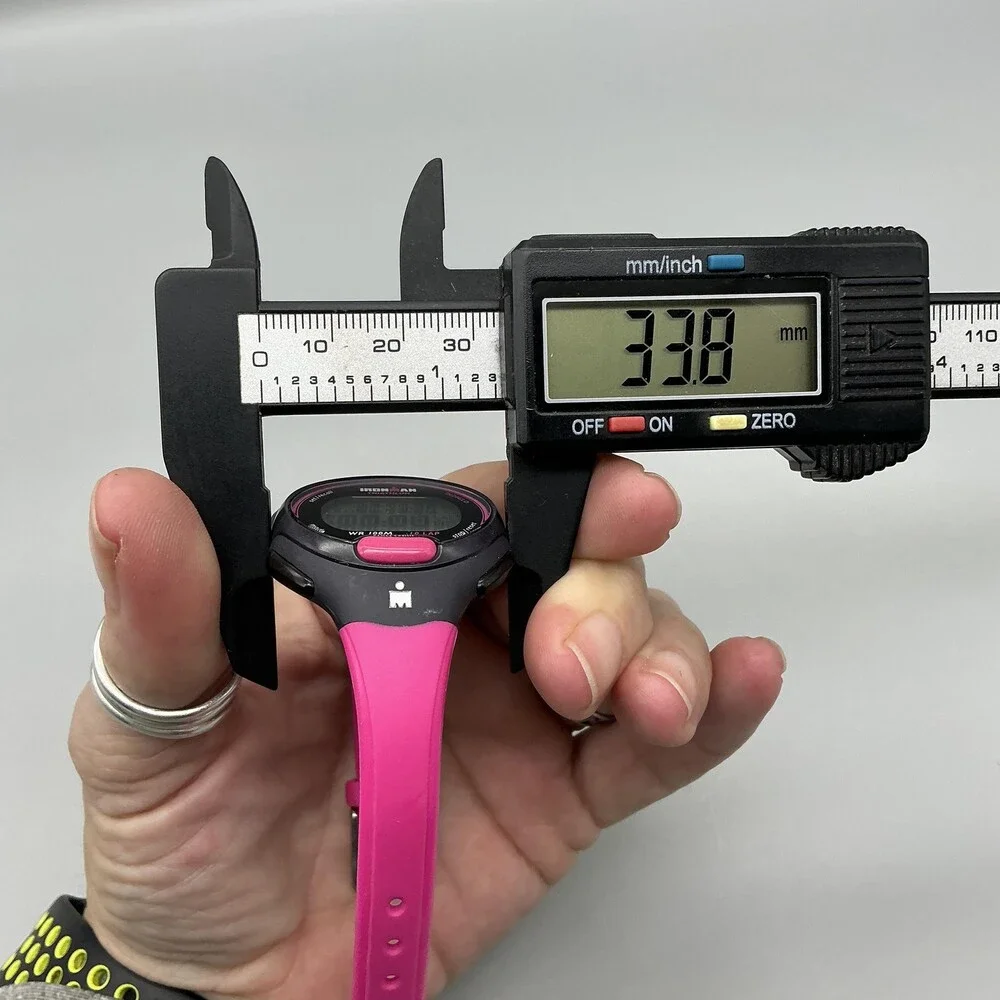 Timex Ironman Triathlon Womens Watch 34mm Black Pink 10 Lap Indiglo New Battery
